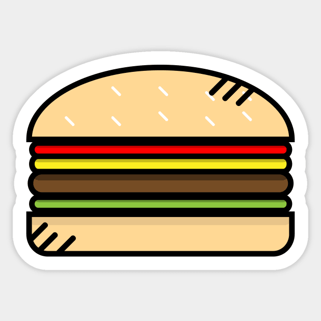 Hamburguer - Icon Sticker by Lionti_design